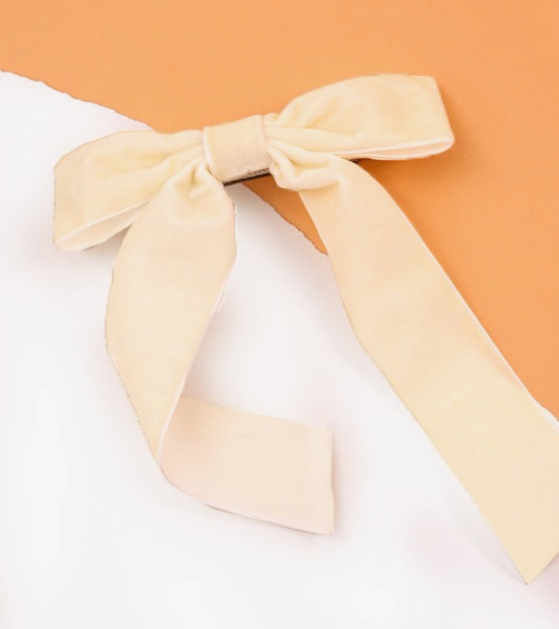 Velvet Bow Hair Clip