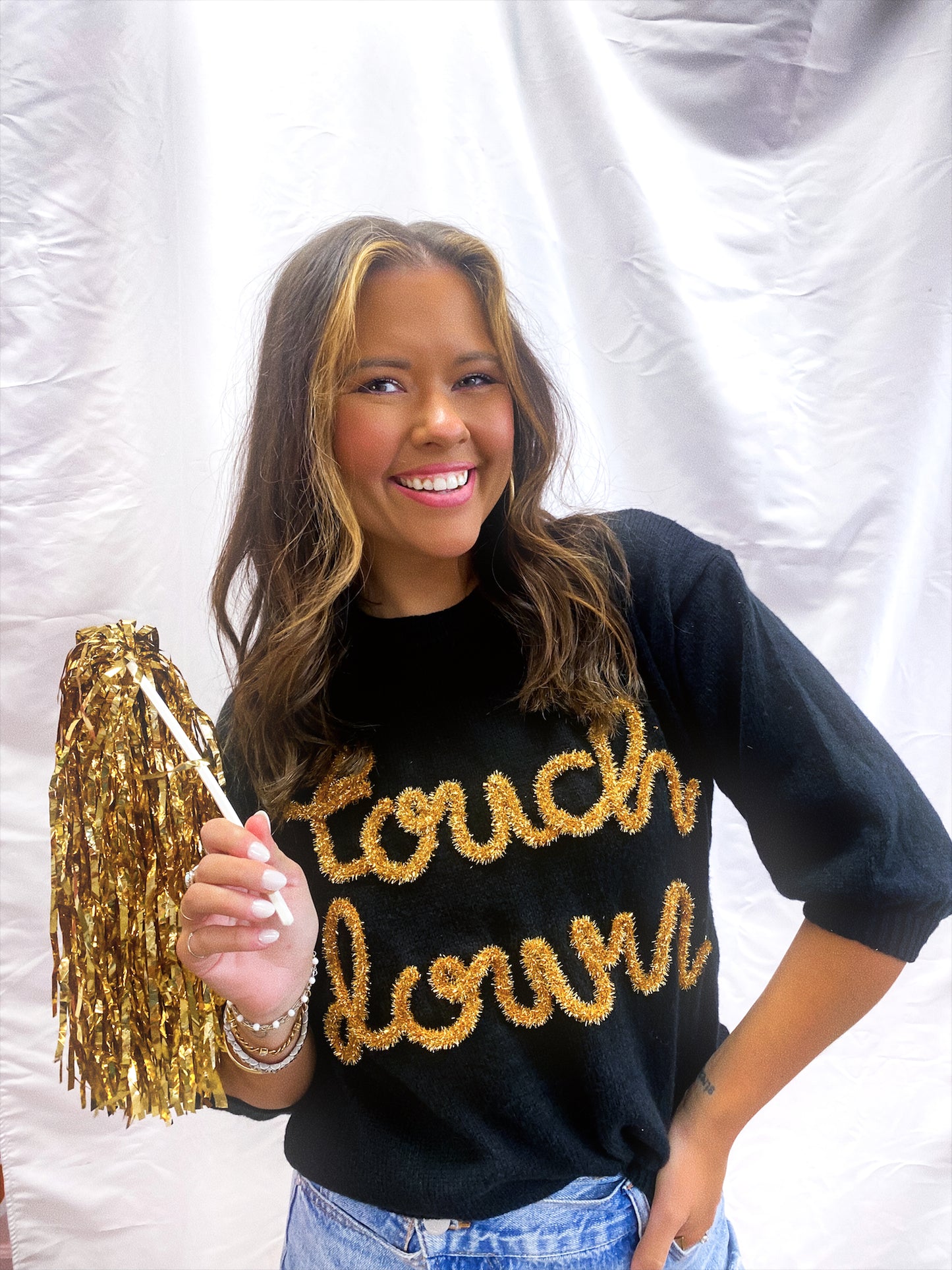 Gold Touchdown Sweater