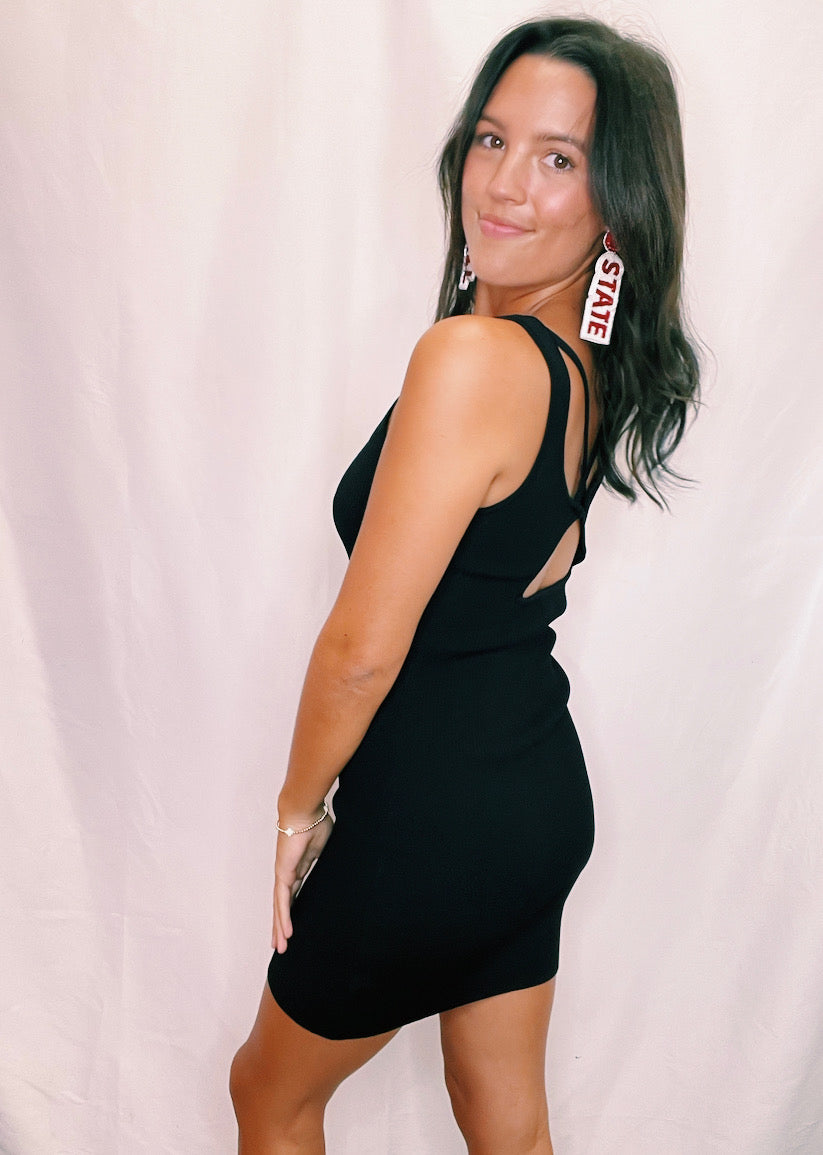 Casual LBD Black Bodycon Dress