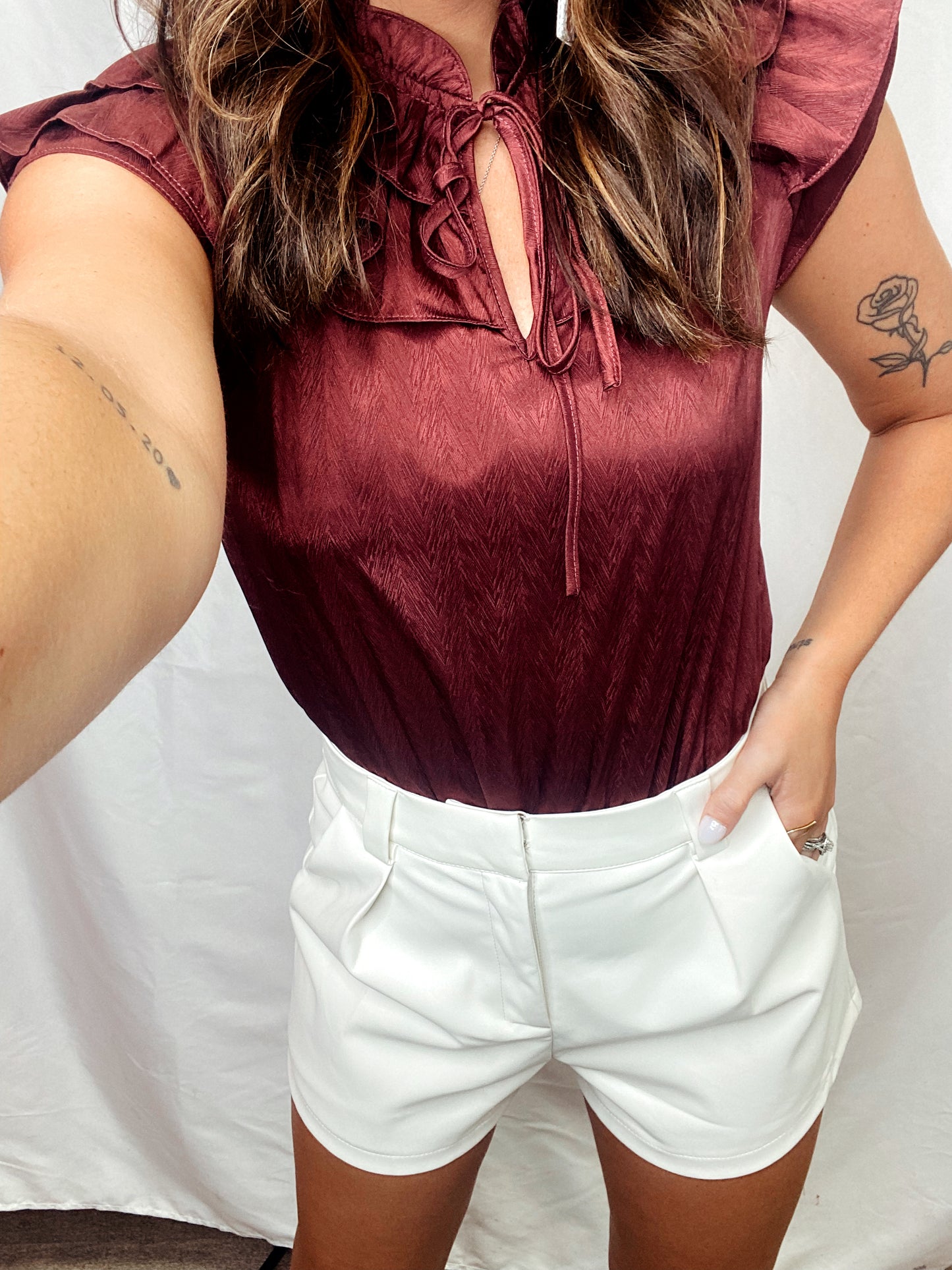 Run it Back Leather Shorts