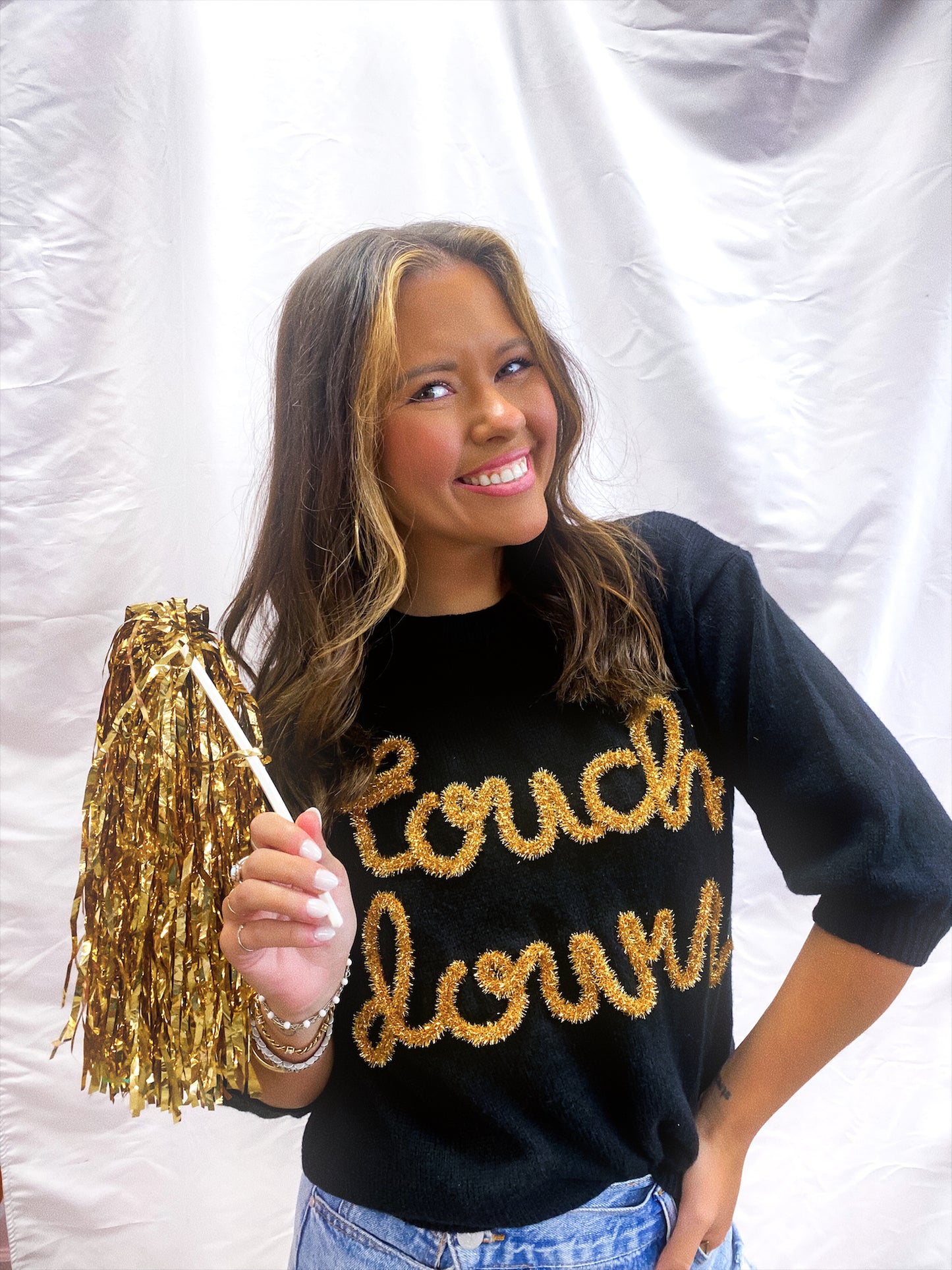 Gold Touchdown Sweater