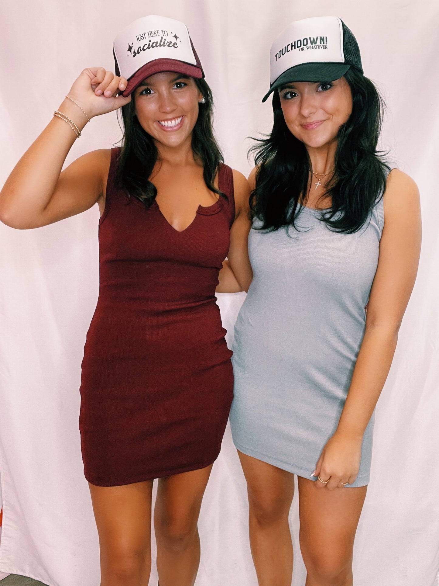 Classic Grey Ribbed Dress