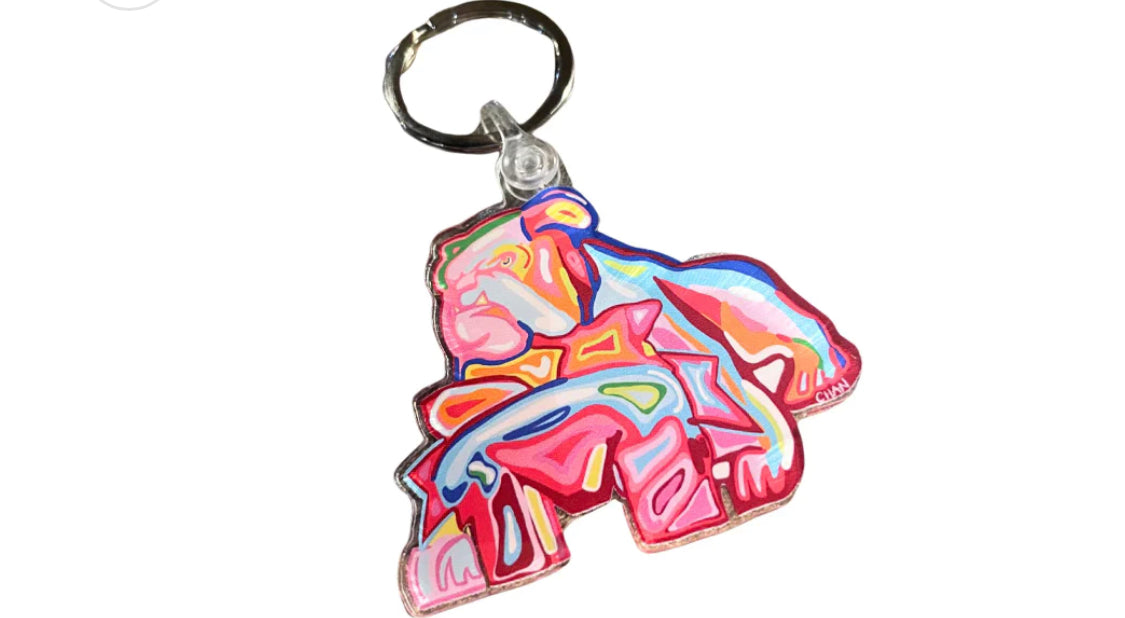 Bulldog Keychain