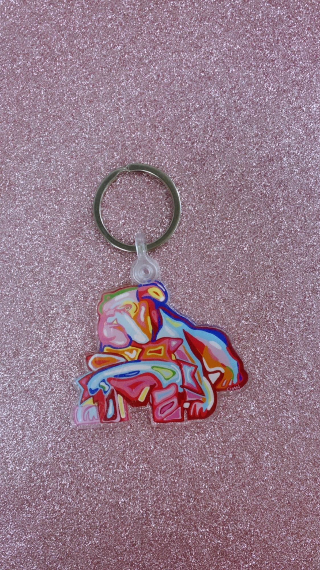 Bulldog Keychain