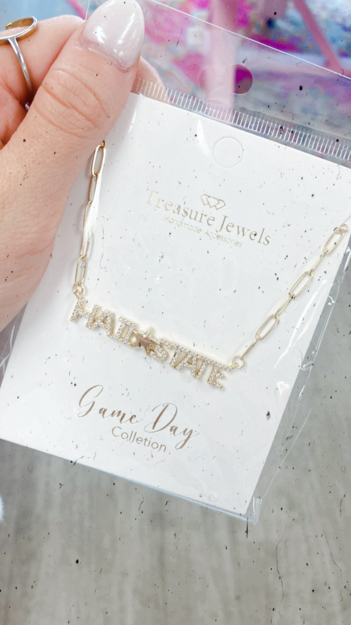 Hail State Gold Necklace