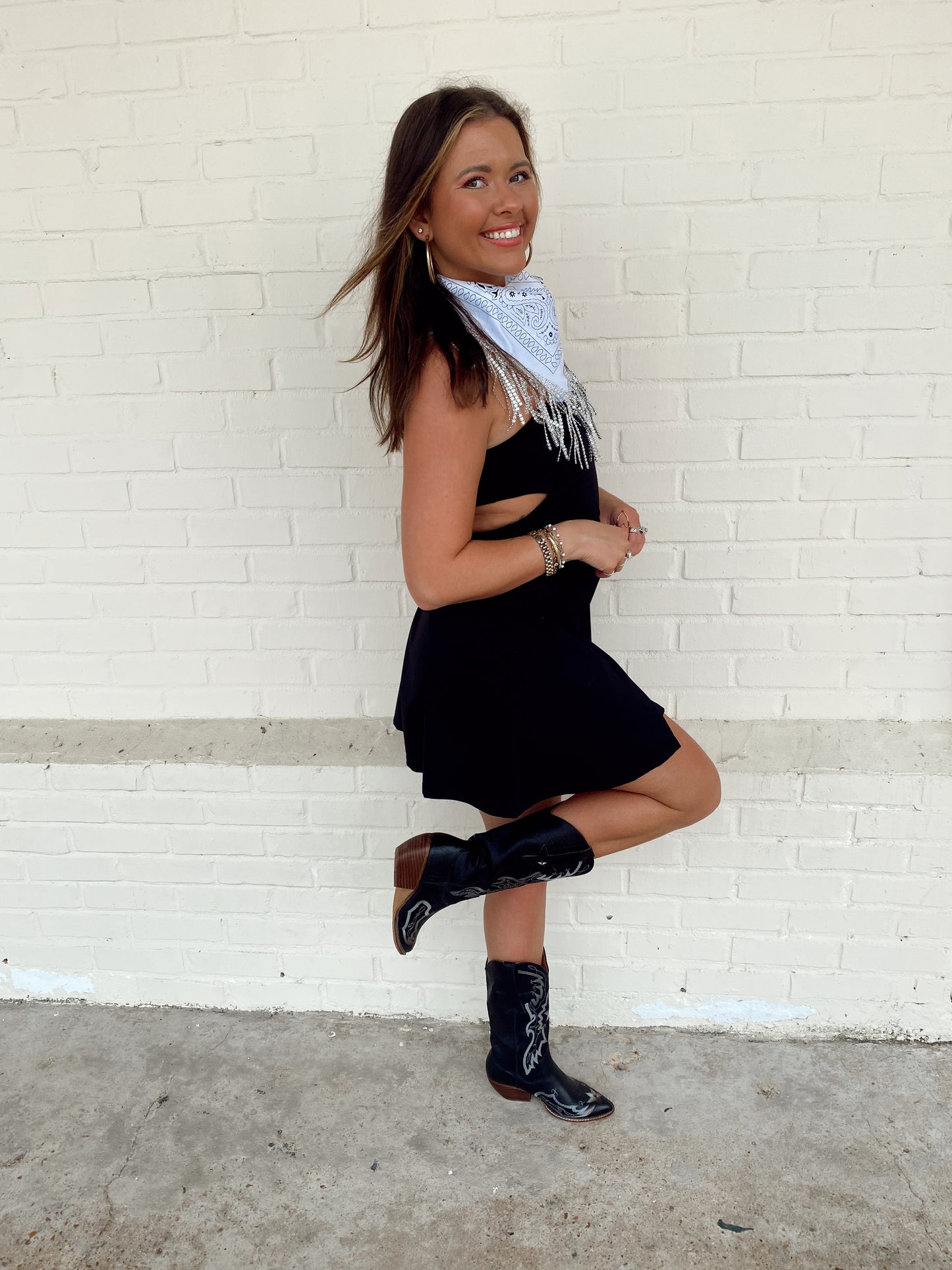 End Game Black Strapless Dress