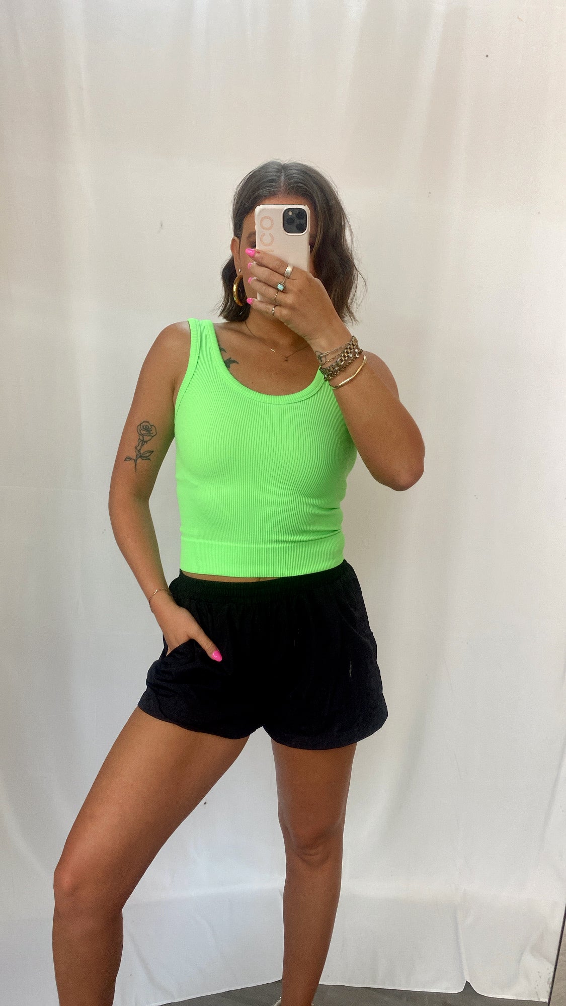 Weekend Ready Neon Green Tank
