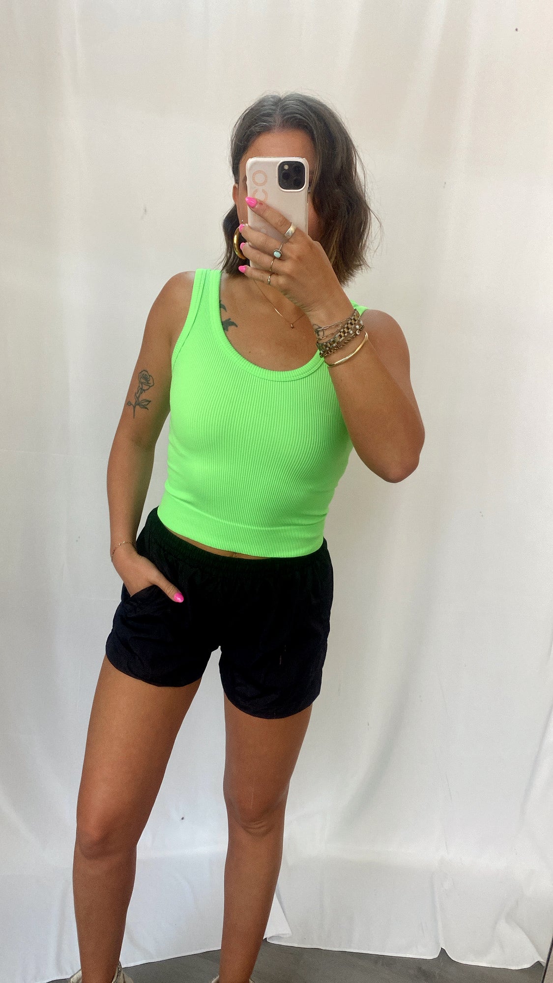 Weekend Ready Neon Green Tank