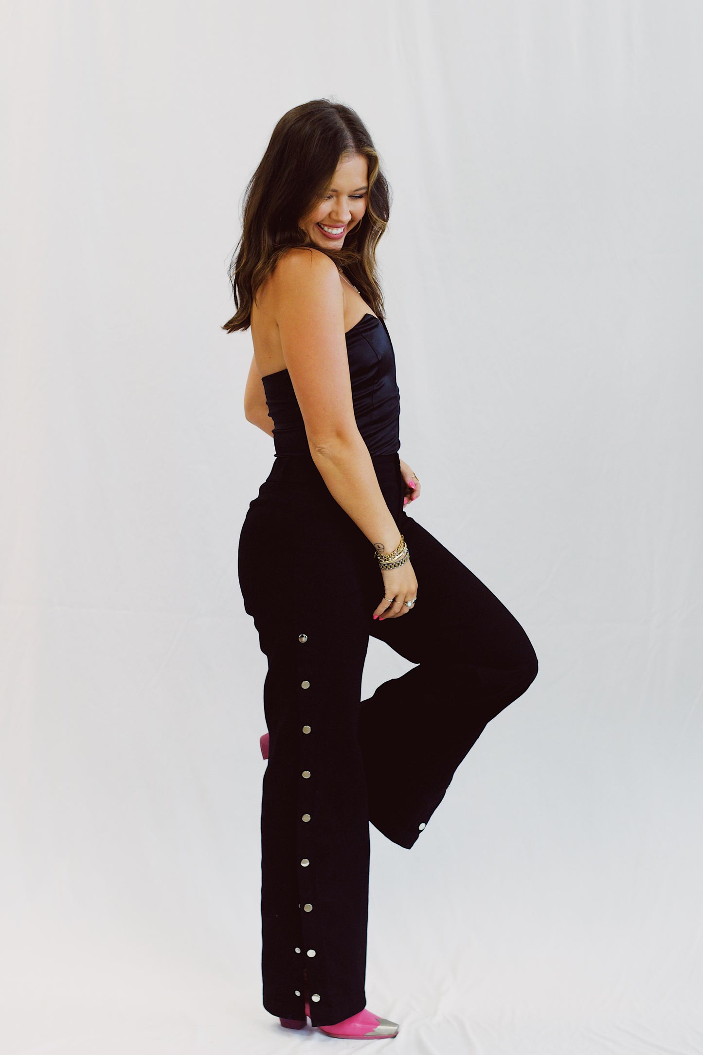 Movin' On Black Snap Pants