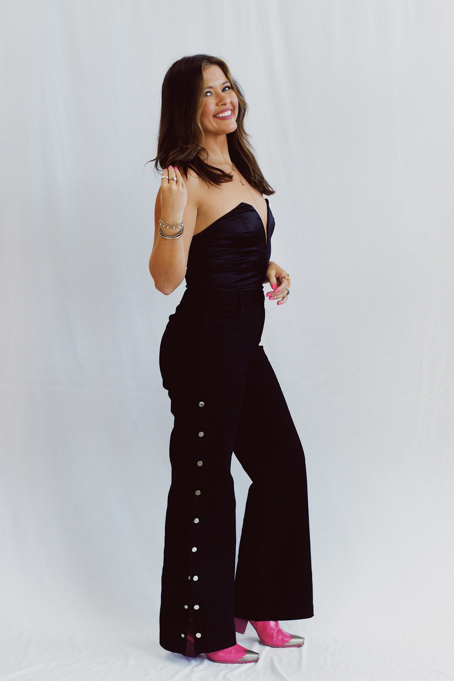 Movin' On Black Snap Pants