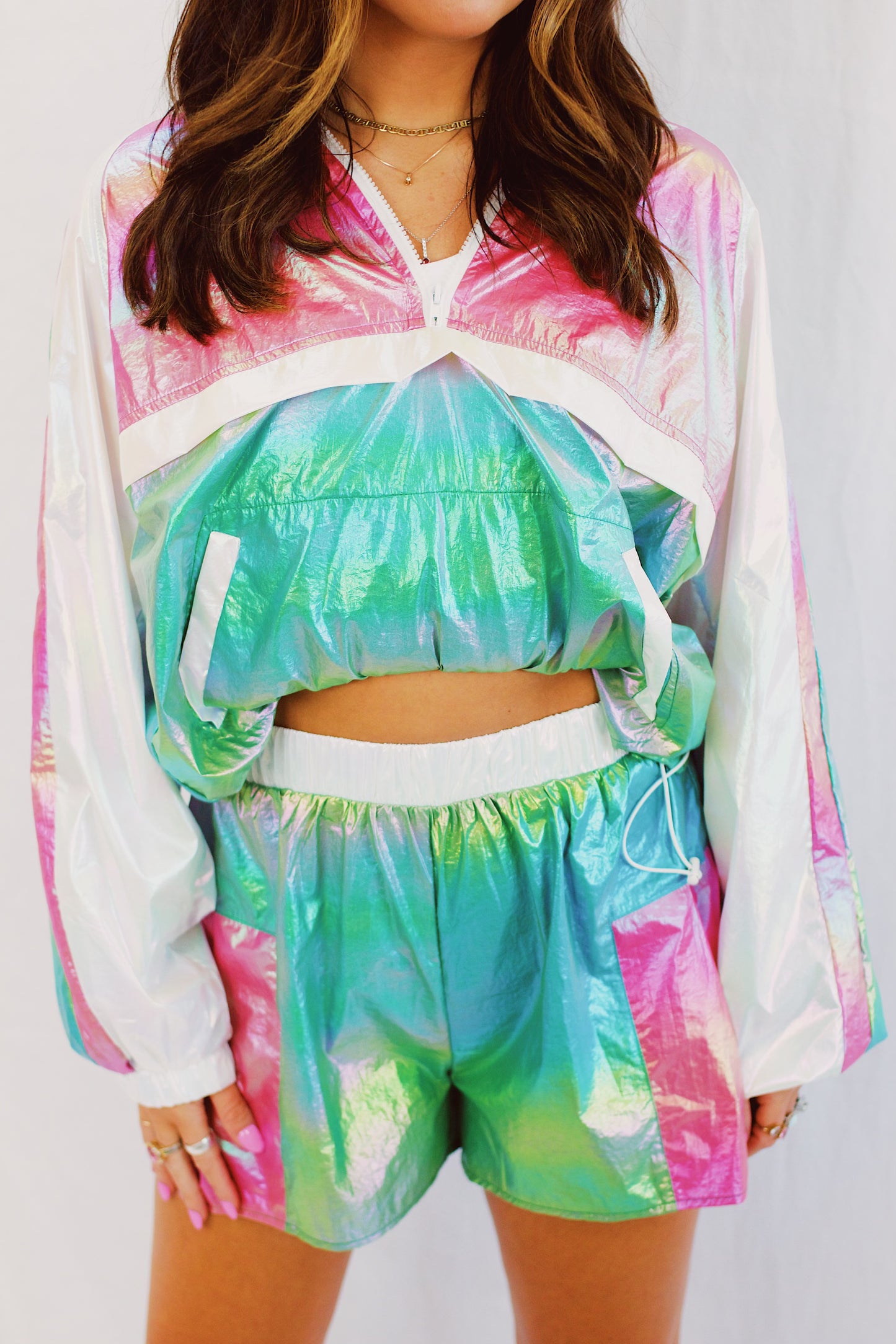 Hidden Gem Metallic Shorts