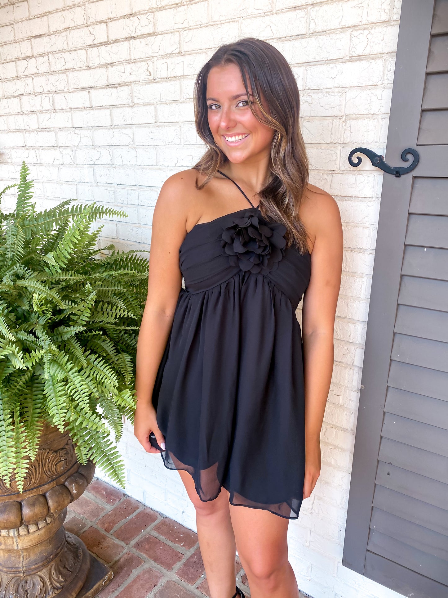 Rush Crush Black Romper