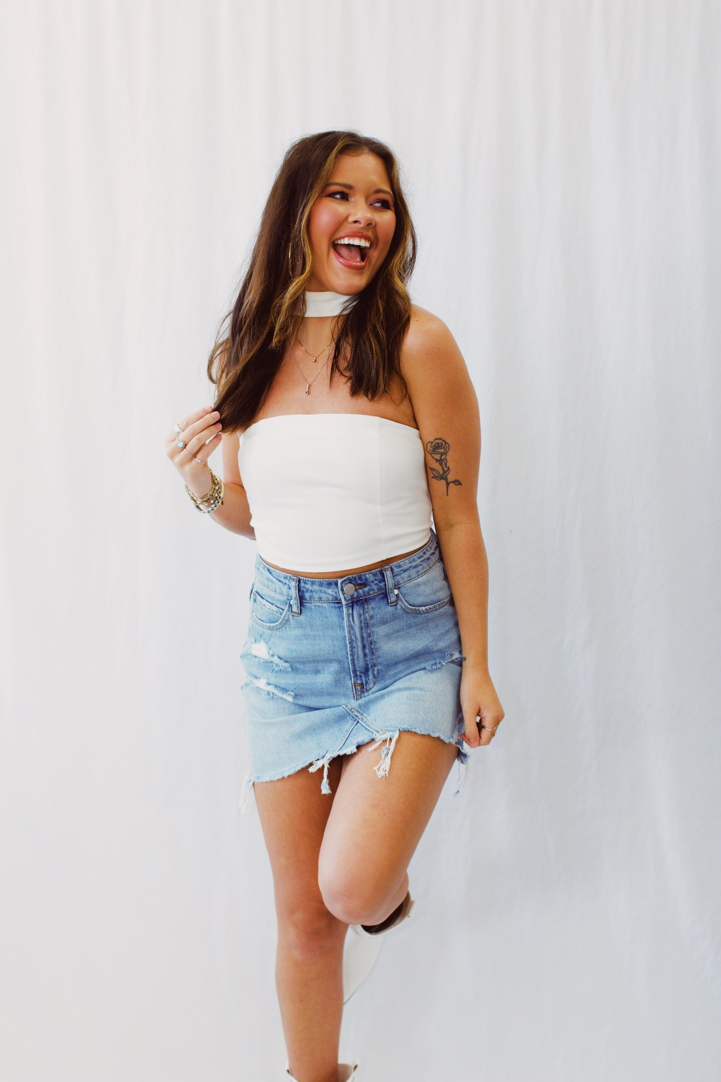 Short And Sweet Halter Crop Top