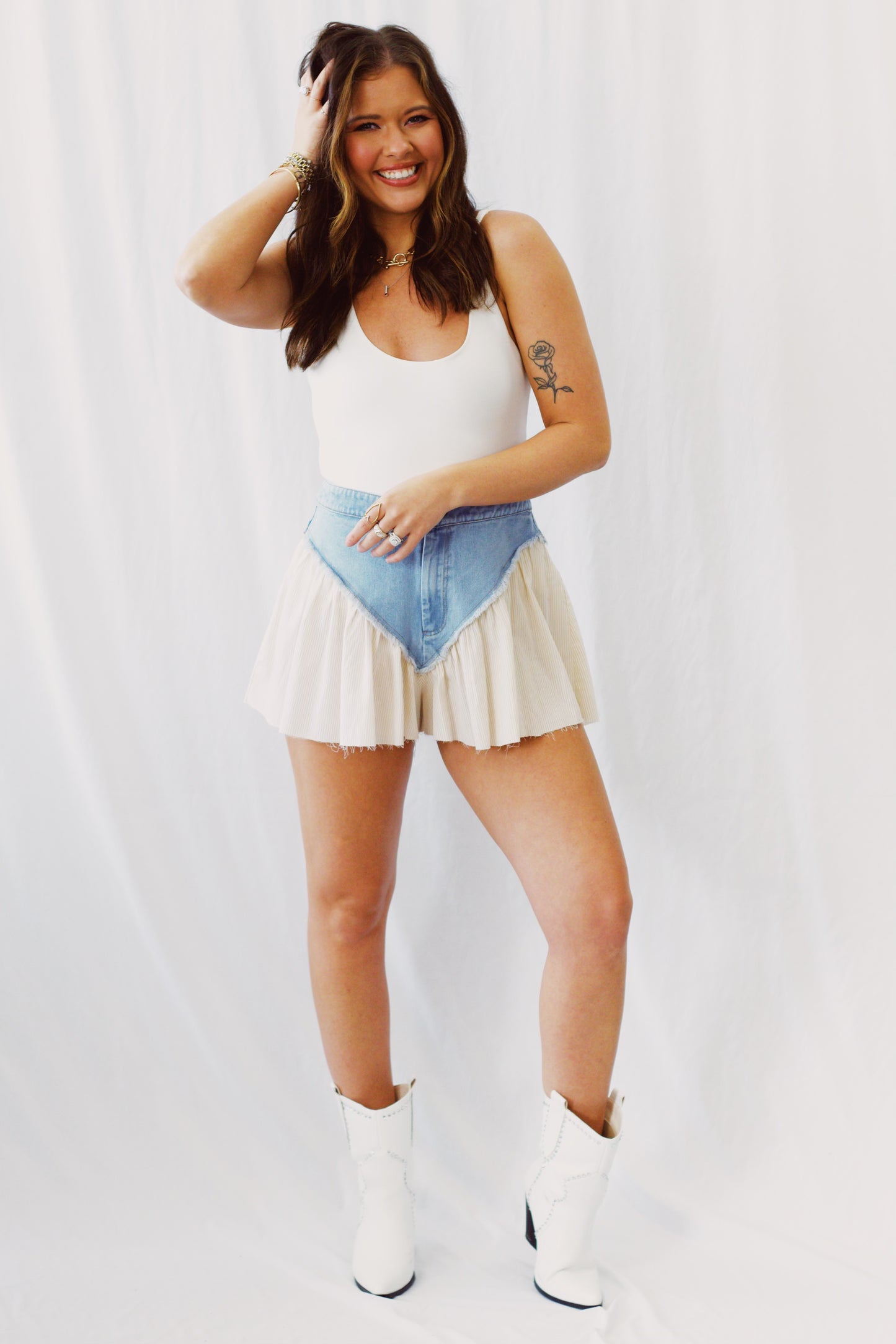 Go With The Flow Denim Shorts