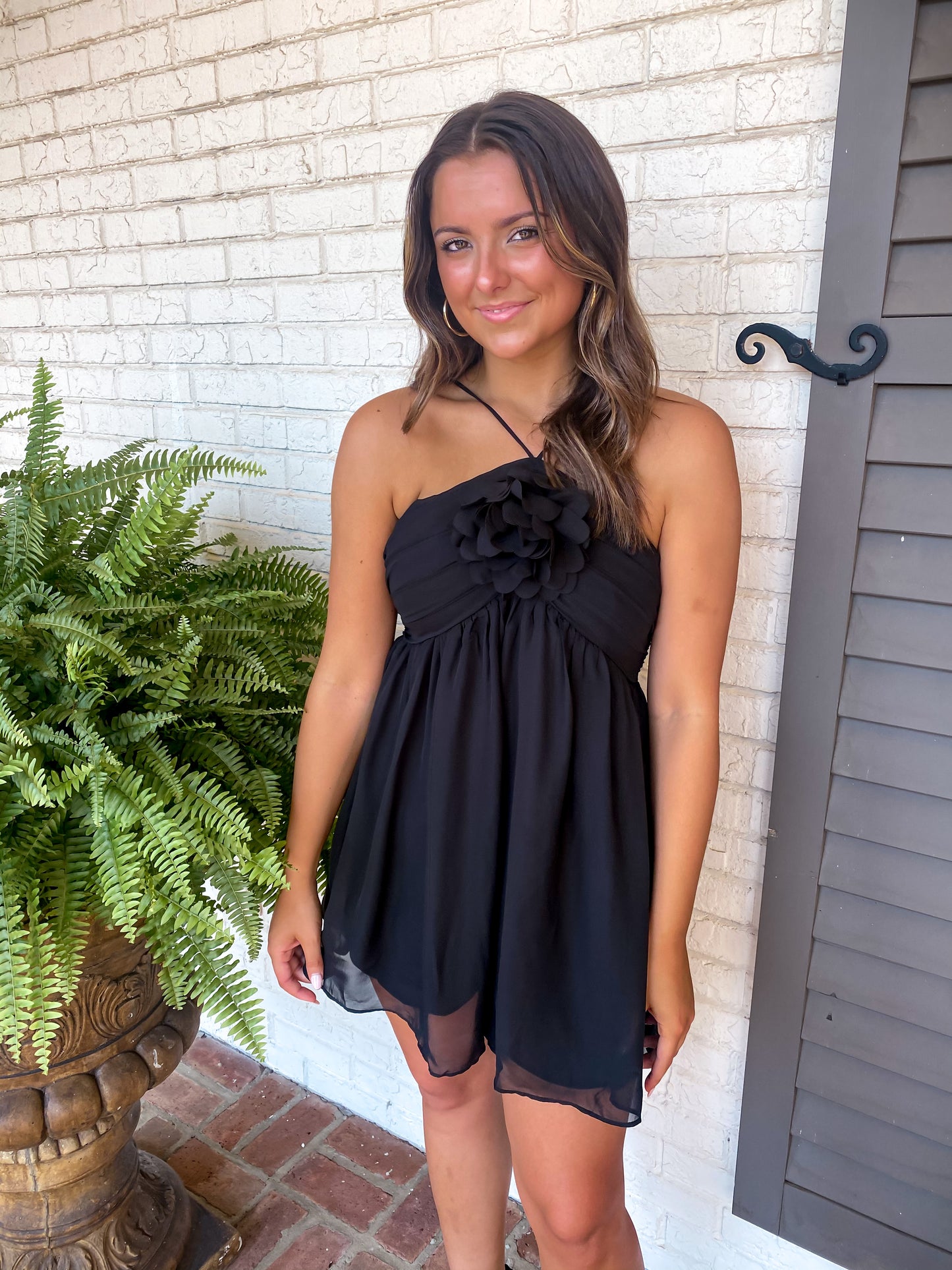 Rush Crush Black Romper