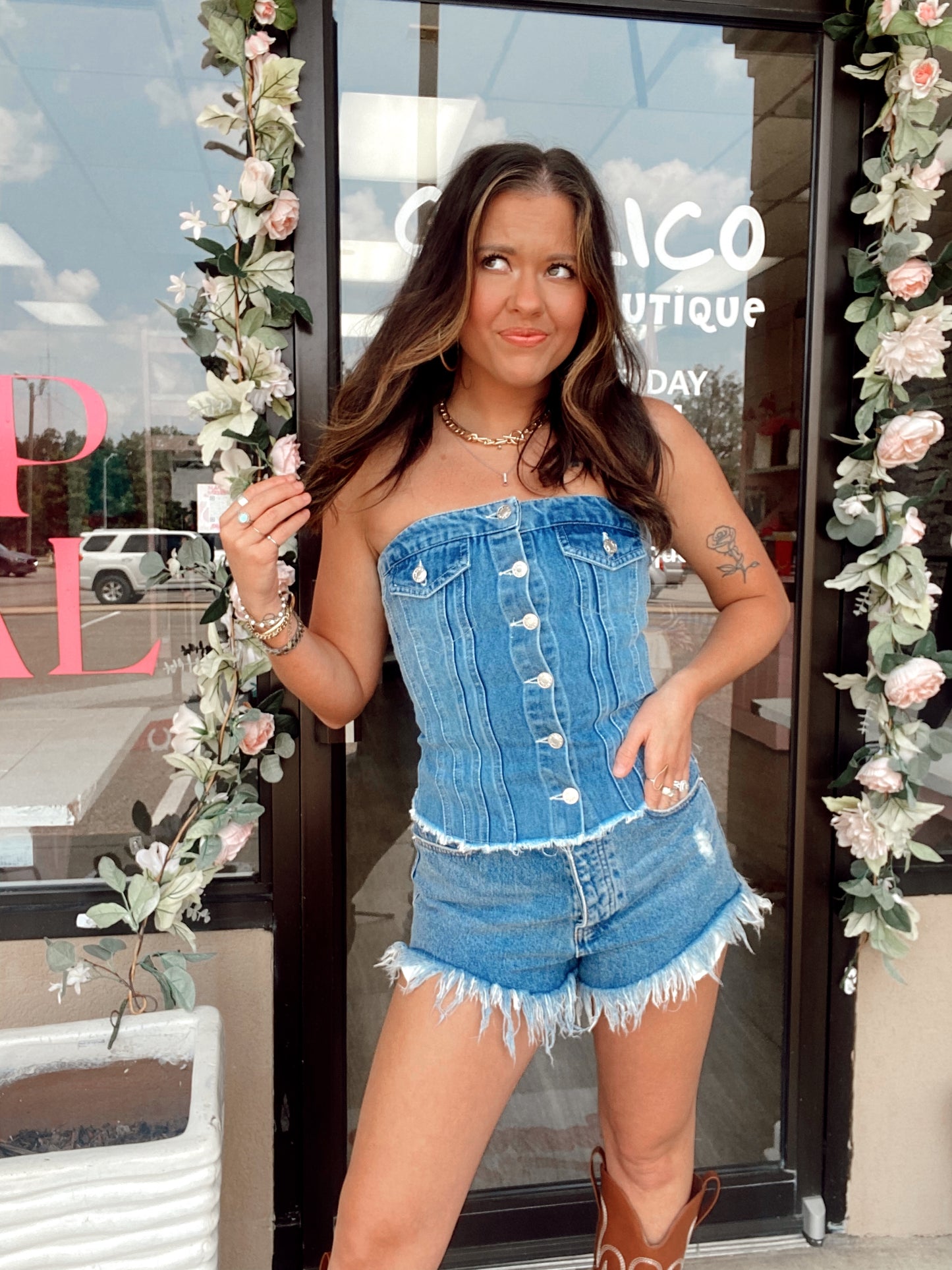 Blue Jean Baby Tube Top