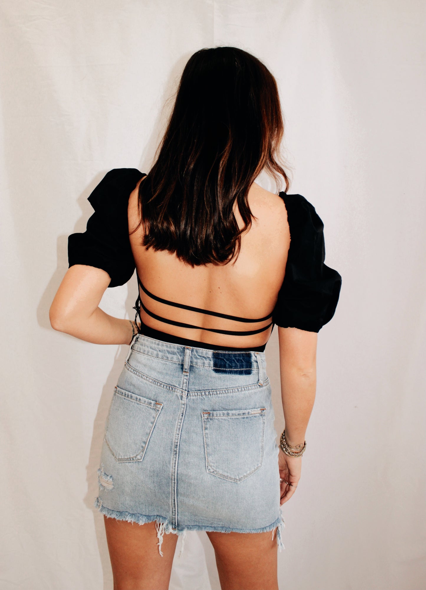 Best Behavior Black Crop Top