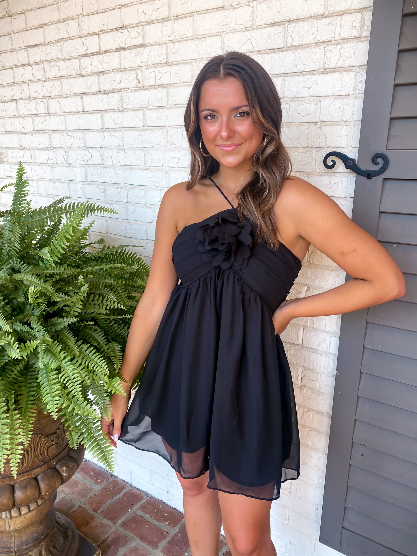 Rush Crush Black Romper