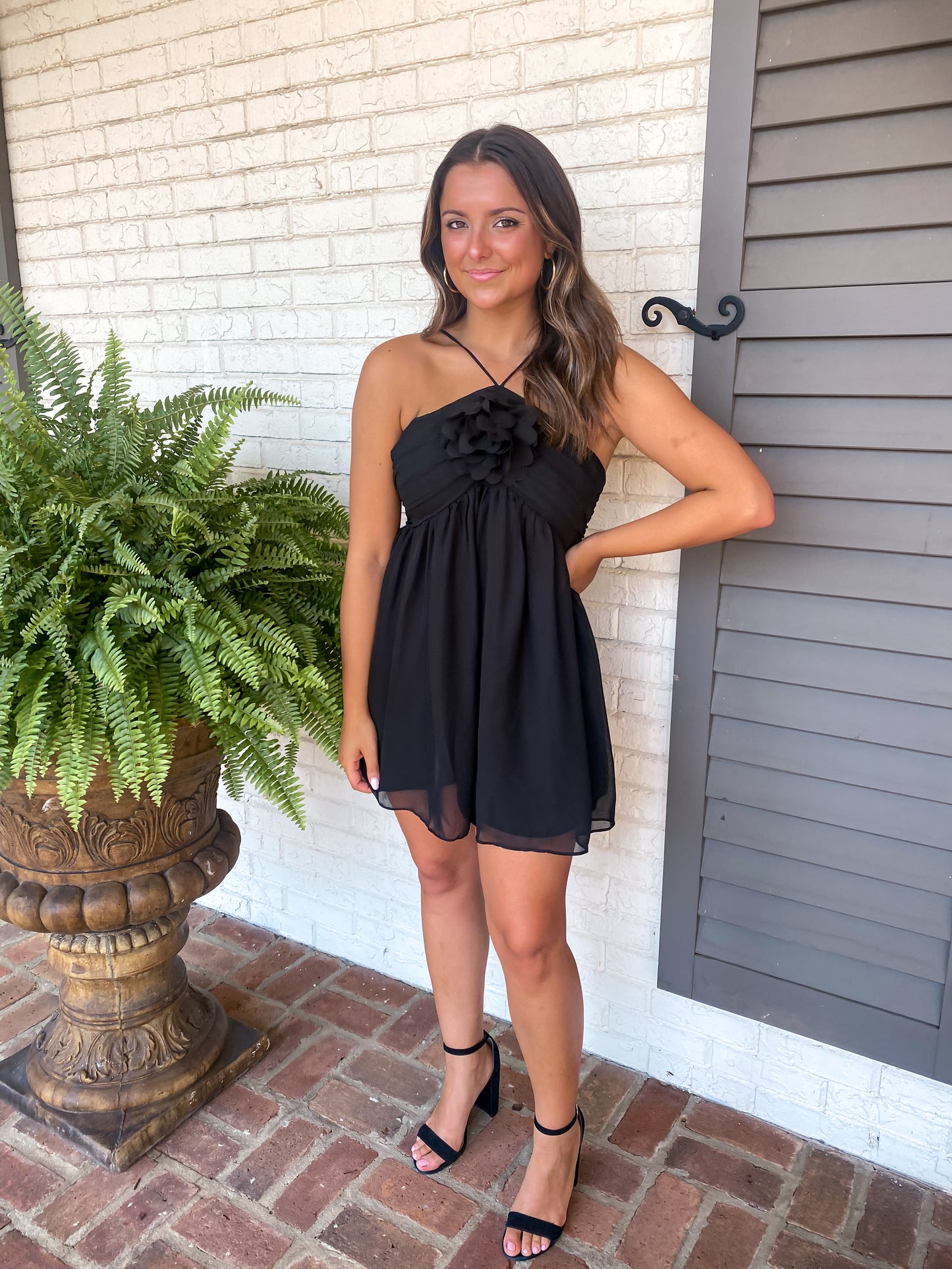 Rush Crush Black Romper