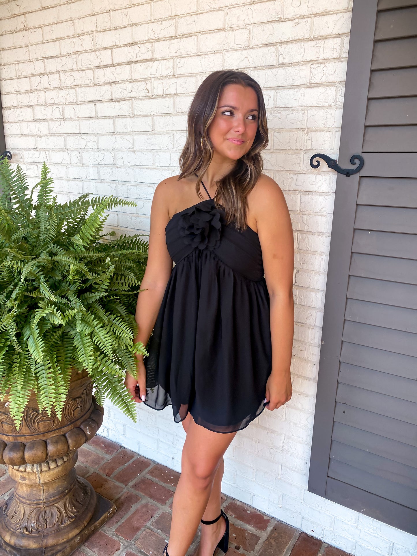 Rush Crush Black Romper