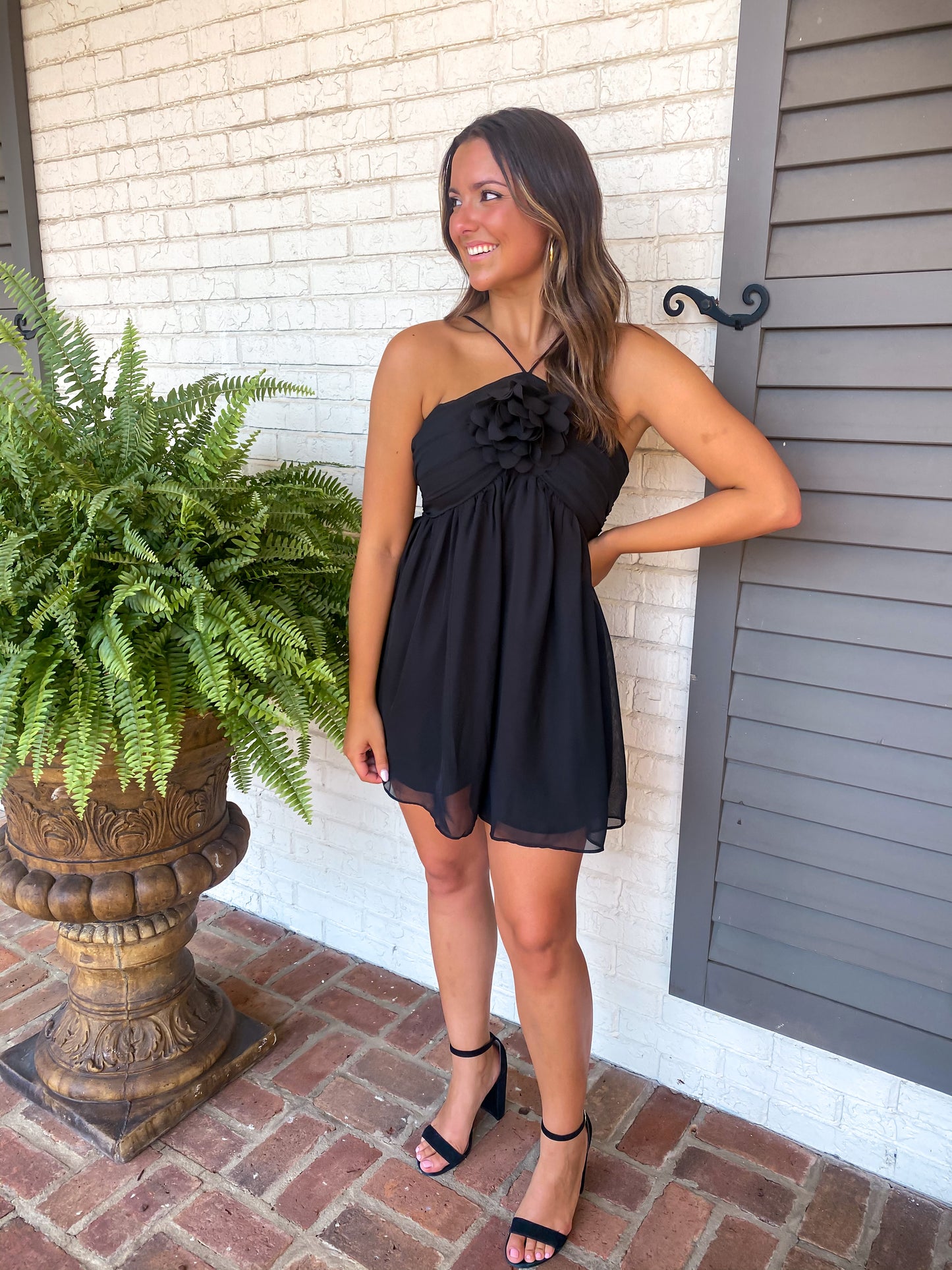 Rush Crush Black Romper