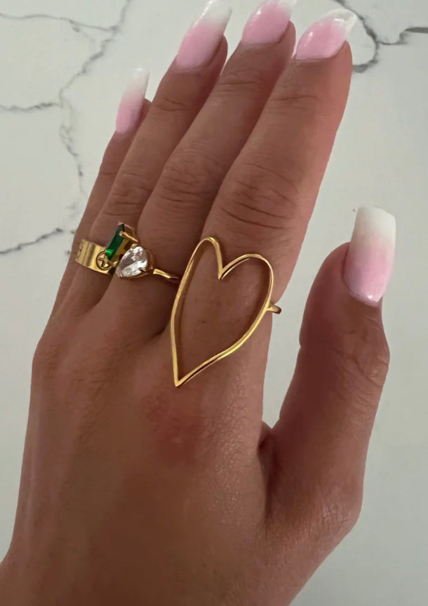 Gold Heart Ring