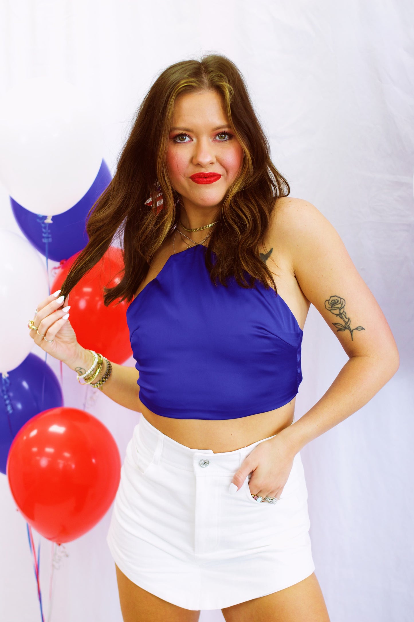 Southern Nights Bandana Top with Chain Detail