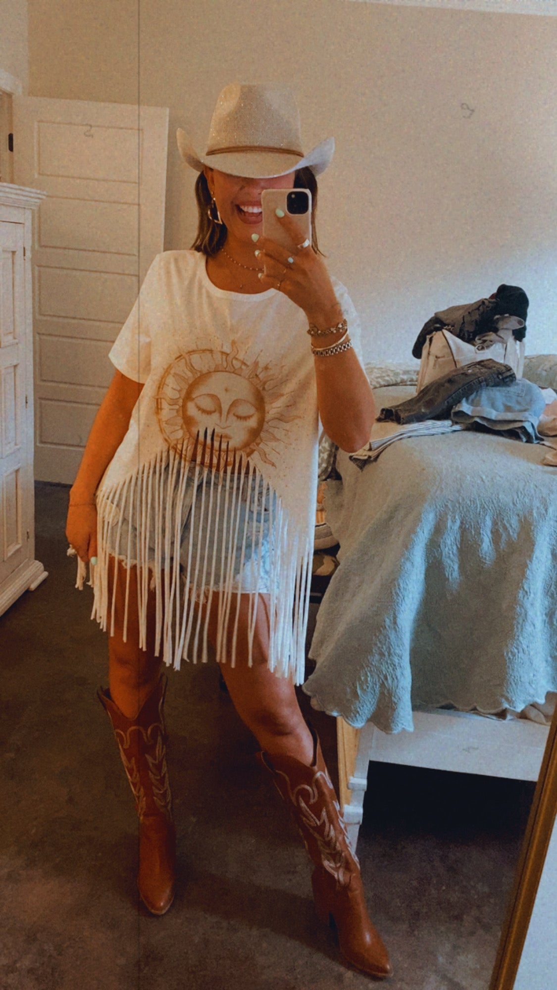 Sunshine Fringe Vintage Tee