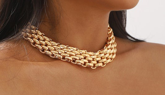 Chunky Link Chain Statement Necklace