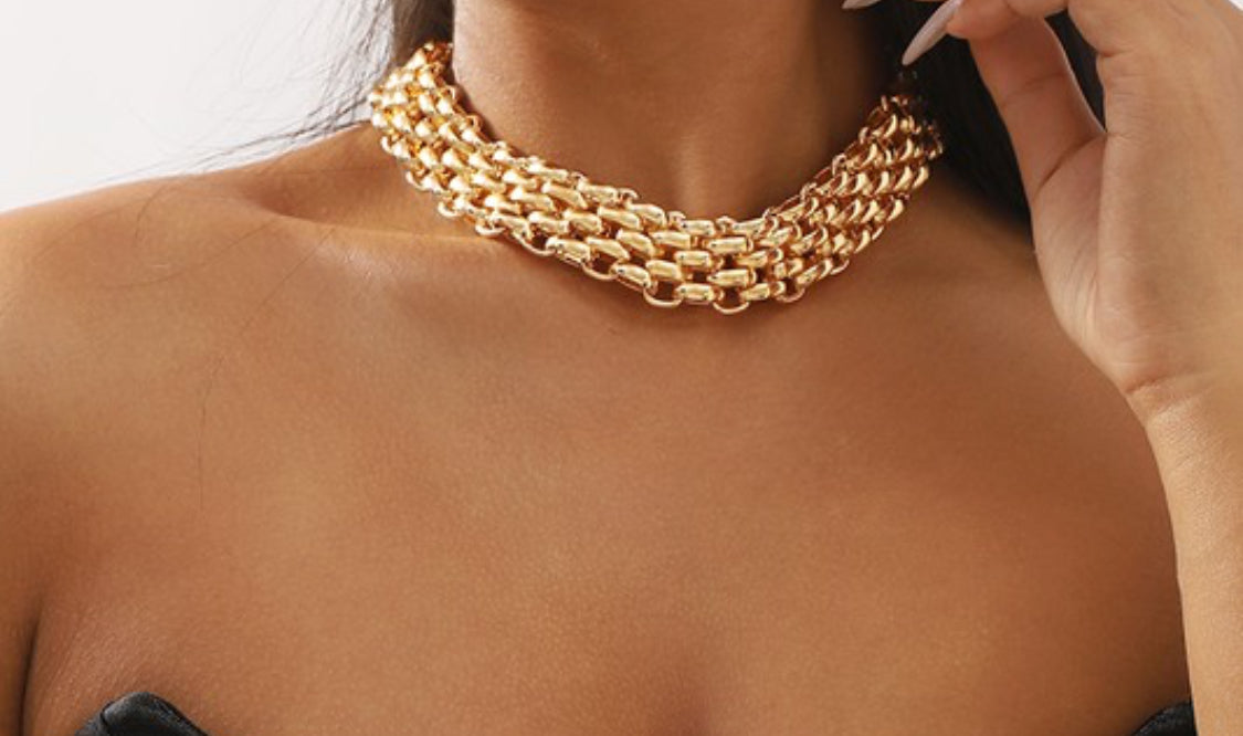 Chunky Link Chain Statement Necklace