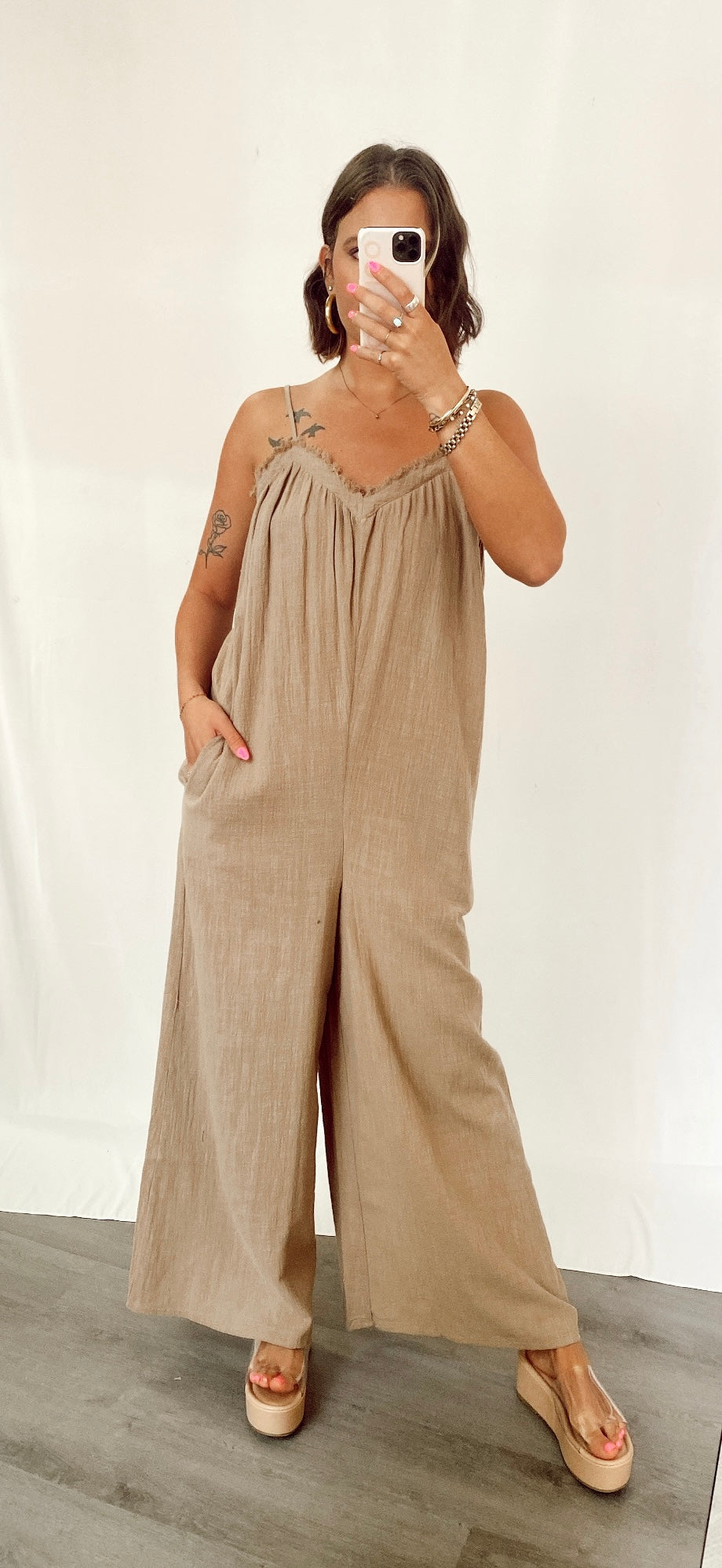 Coffee Date Mocha Jumpsuit