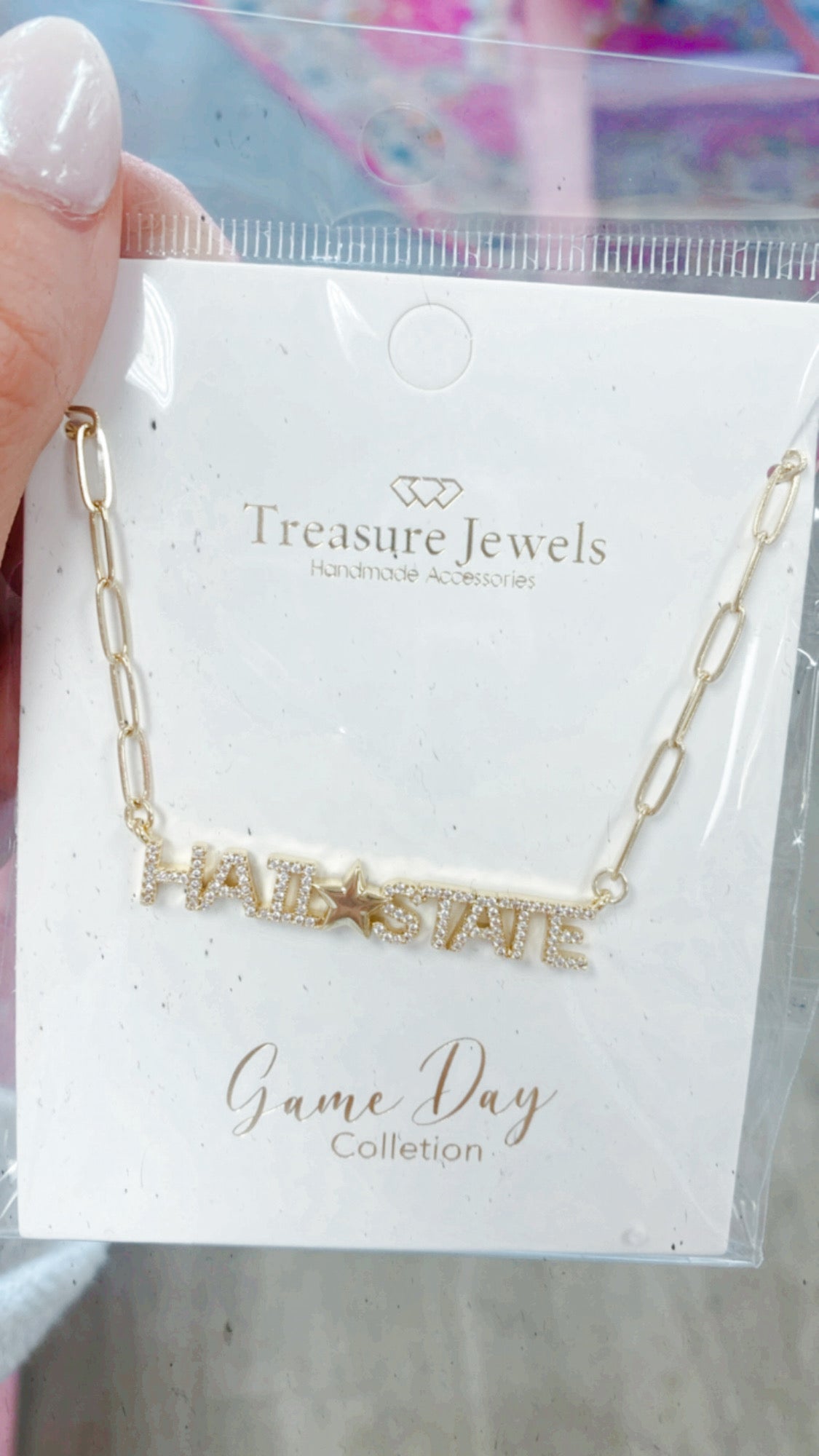 Hail State Gold Necklace