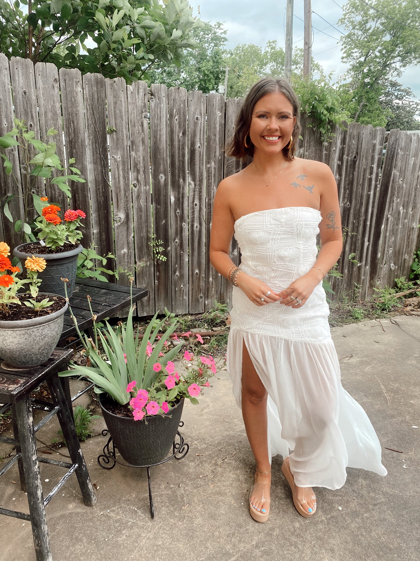 Hopeless Romantic White Maxi Dress