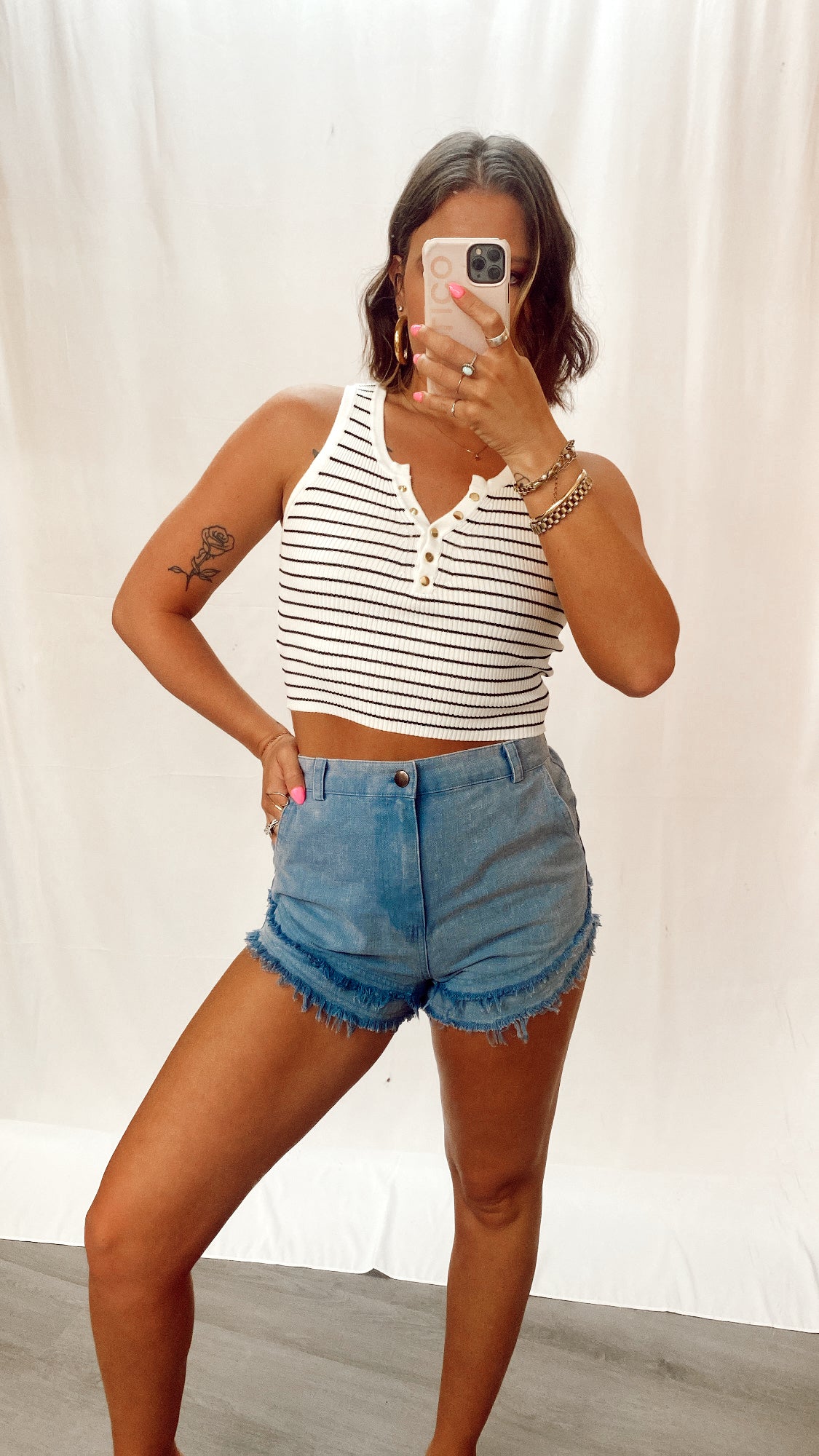 Cut Loose Denim Shorts