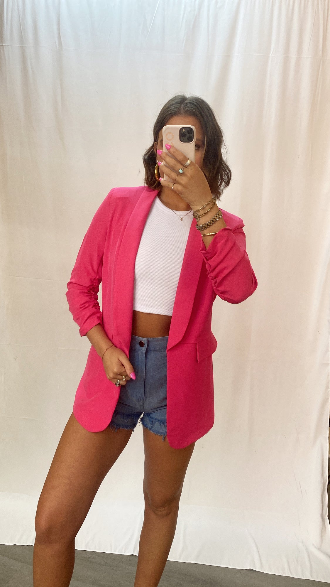 Perfect Mood Hot Pink Blazer