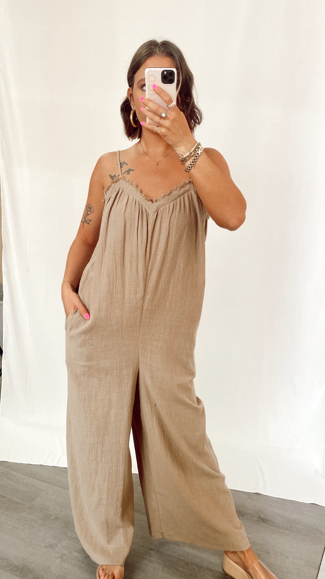 Coffee Date Mocha Jumpsuit