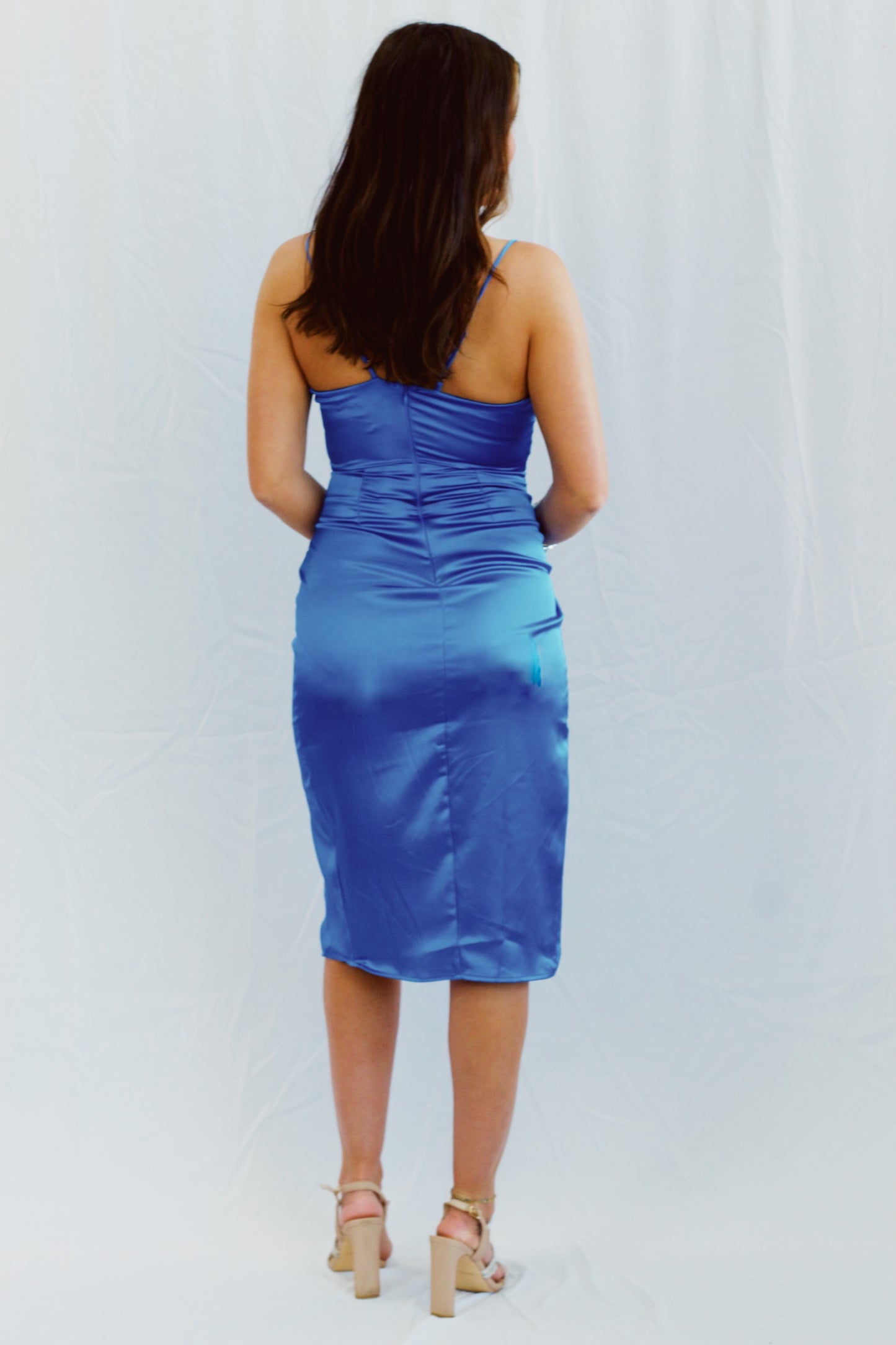 Forever And Ever Blue Midi Dress