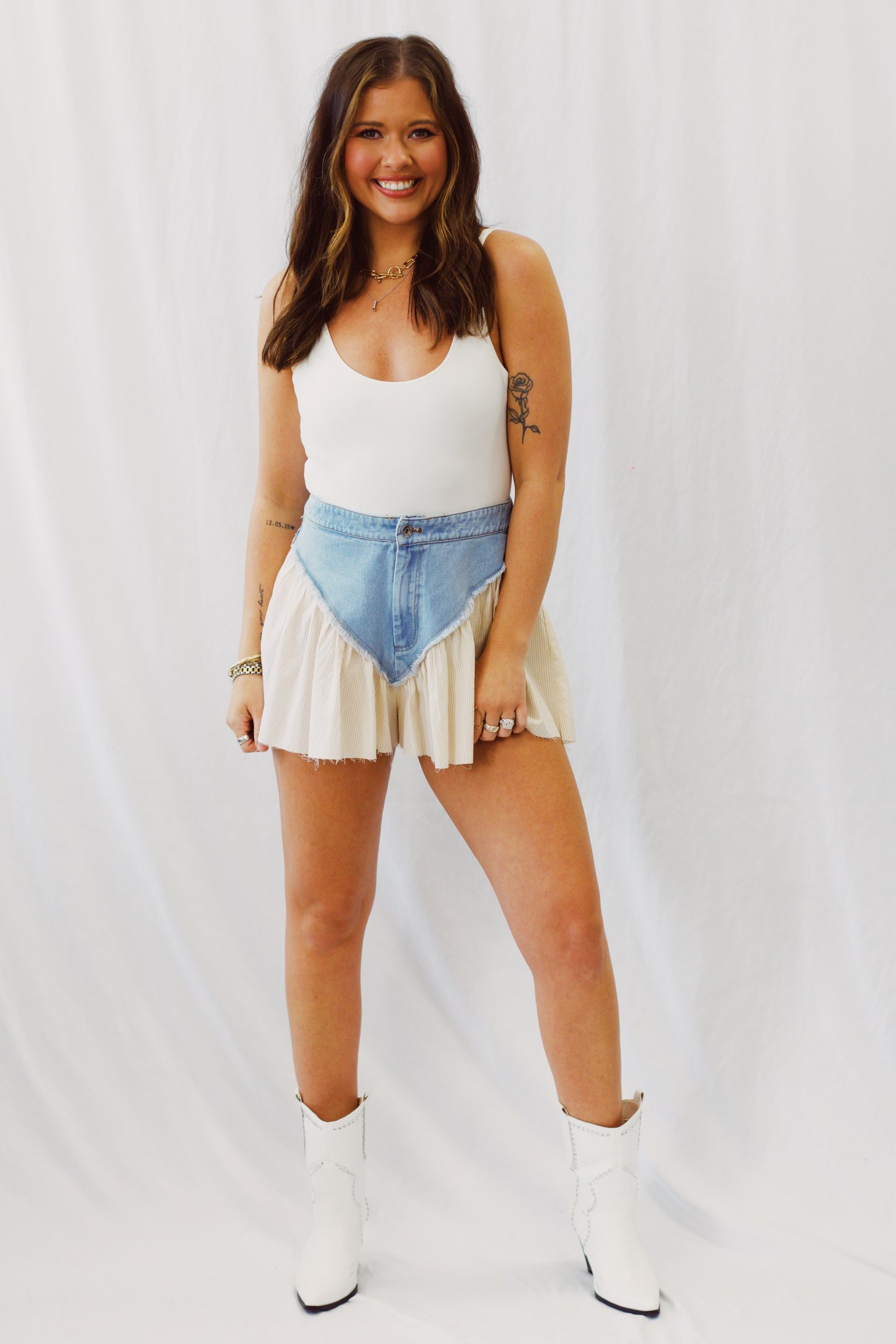Go With The Flow Denim Shorts