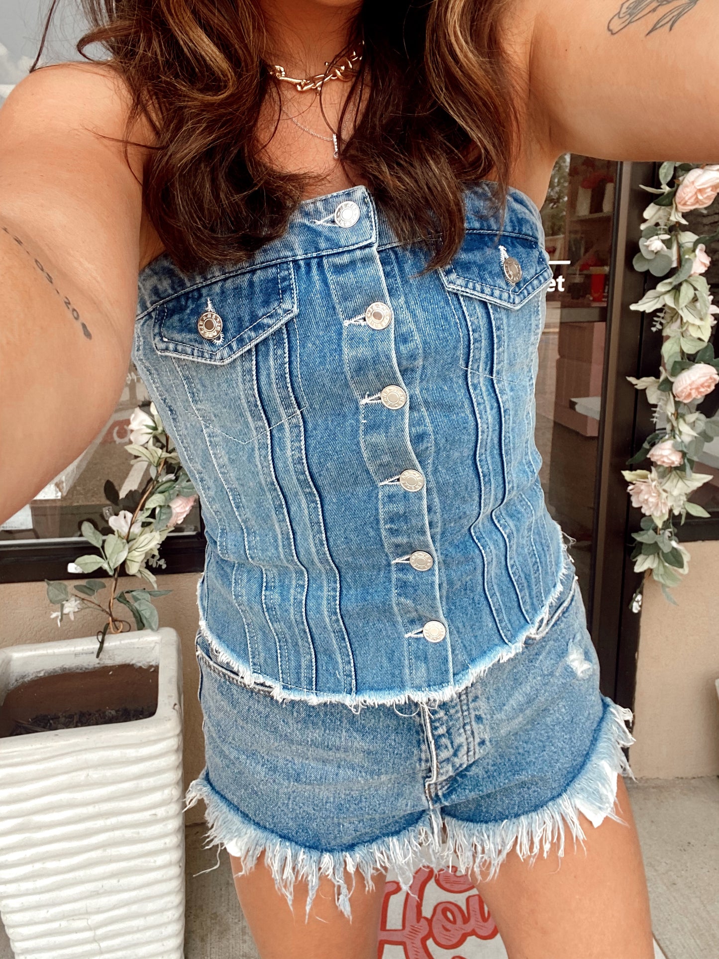 Blue Jean Baby Tube Top